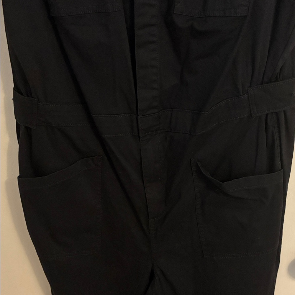 NWT Torrid Size 12 - Short Sleeve Black Twill Full Length Jumper - Picture 7 of 7